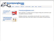 Tablet Screenshot of insureyourglasses.com